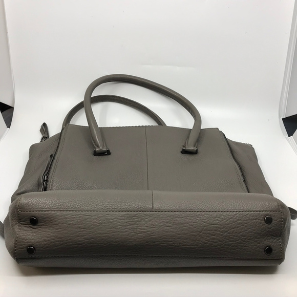 Kenneth Cole Gray leather Handbag MSRP $170 - Picture 2 of 8
